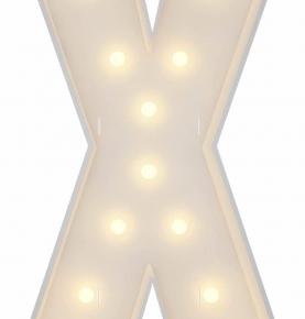Marquee Light Up Letters, 4FT Marquee Letters X, Mosaic Letters for Balloons, Mosaic Balloon Frame, Giant Cardboard Letters for Birthday Engagement Wedding Party Decoration, Balloon Arch Kit 