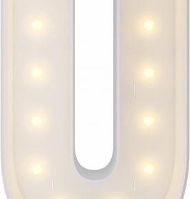 Marquee Light Up Letters, 4FT Marquee Letters U, Mosaic Letters for Balloons, Mosaic Balloon Frame, Giant Cardboard Letters for Birthday Engagement Wedding Party Decoration, Balloon Arch Kit 