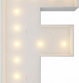  Marquee Light Up Letters, 4FT Marquee Letters F, Mosaic Letters for Balloons, Mosaic Balloon Frame, Giant Cardboard Letters for Birthday Engagement Wedding Party Decoration, Balloon Arch Kit 