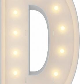  Marquee Light Up Letters, 4FT Marquee Letters D, Mosaic Letters for Balloons, Mosaic Balloon Frame, Giant Cardboard Letters for Birthday Engagement Wedding Party Decoration, Balloon Arch Kit 