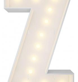 Marquee Light Up Letters, 4FT Marquee Letters Z, Mosaic Letters for Balloons, Mosaic Balloon Frame, Giant Cardboard Letters for Birthday Engagement Wedding Party Decoration, Balloon Arch Kit - 副本